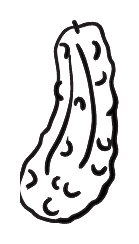 Pickle preview — Proposal document: Black-and-white line-art reference from the same proposal. Unicode ships a monochrome variant so the glyph reads on low-color devices and in print.